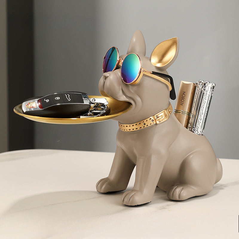 Cute Dog Tray & Pen Holder
