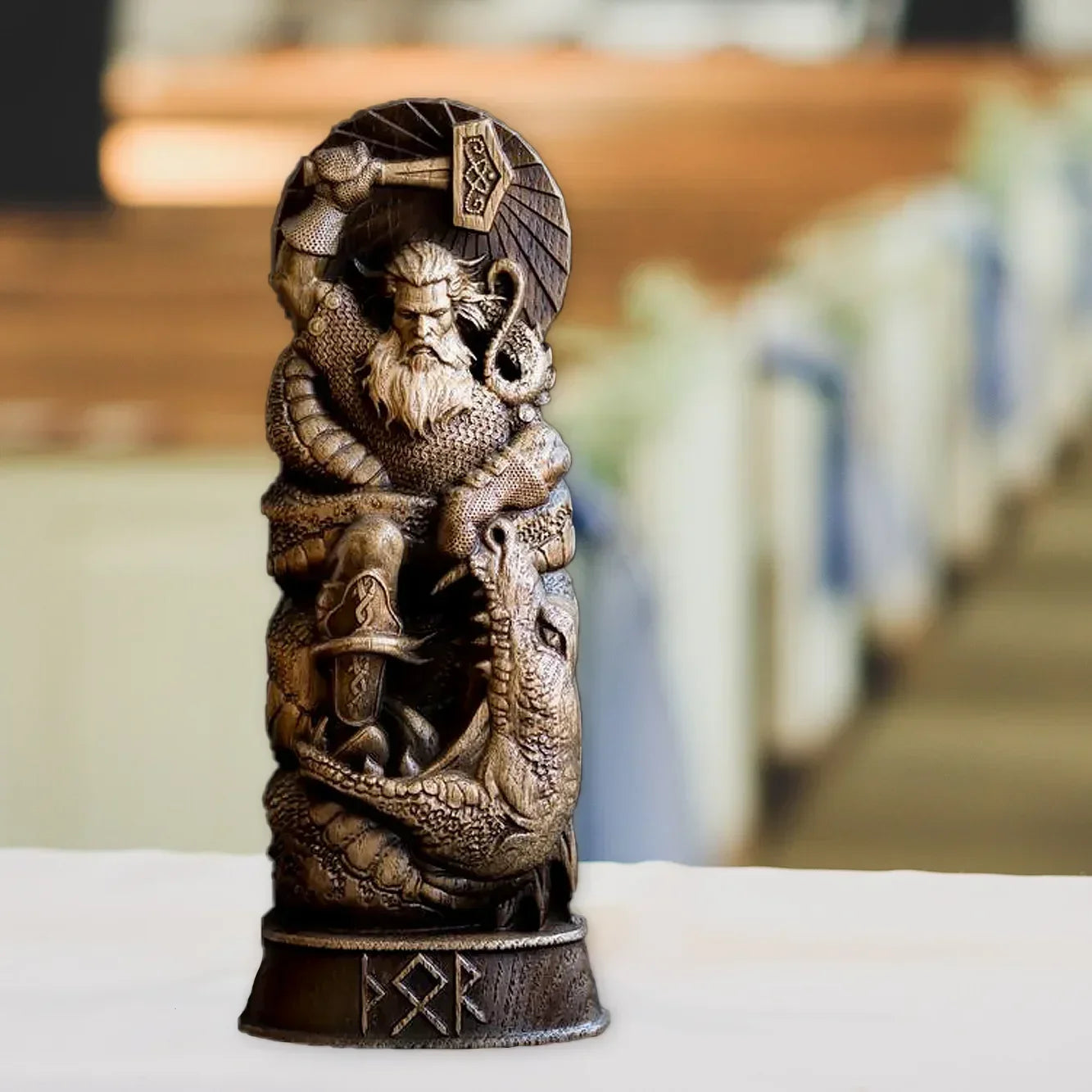 Ancient Nordic Thor Sculpture