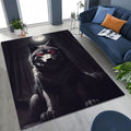 Wolf Blood Moon Sentinel Area Rug