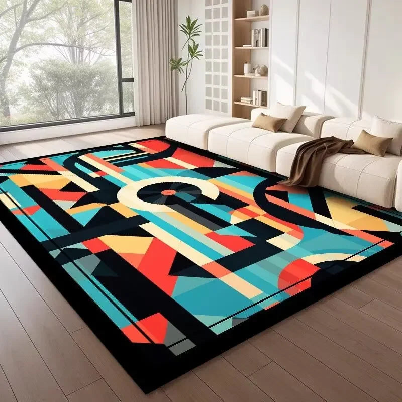 Nordic Bauhaus Abstract Area Rug