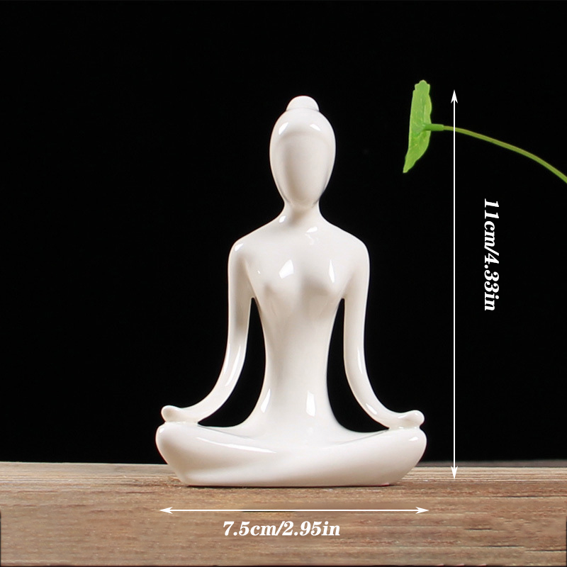 Modern Minimalist Yoga Pose Sculpture