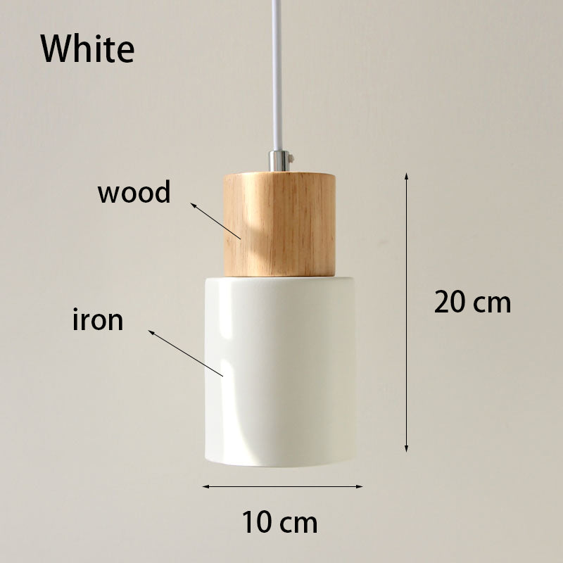 Nordic Concrete Wood LED Pendant Light