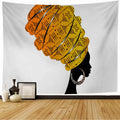 Mudcloth Crown African Woman Tapestry