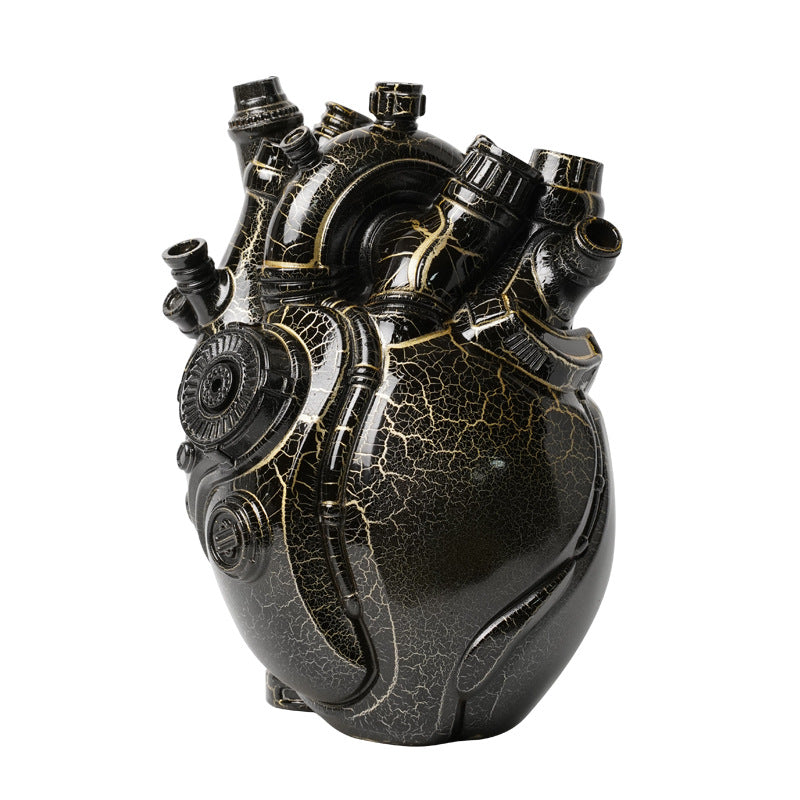 The Singularity's Heart Modern Futuristic Sculpture