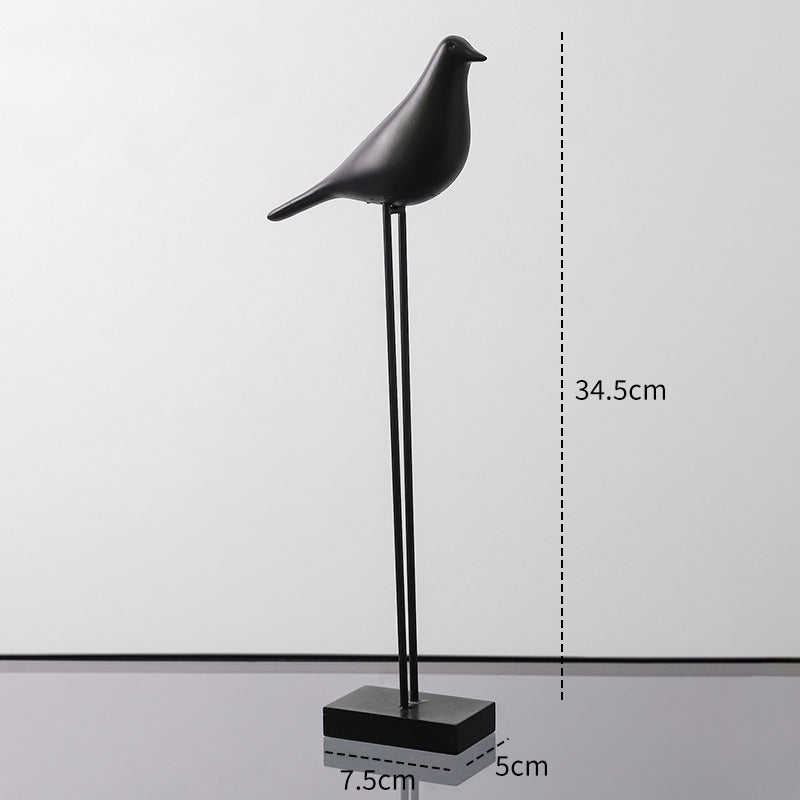 Nordic Minimalist Bird Sculpture