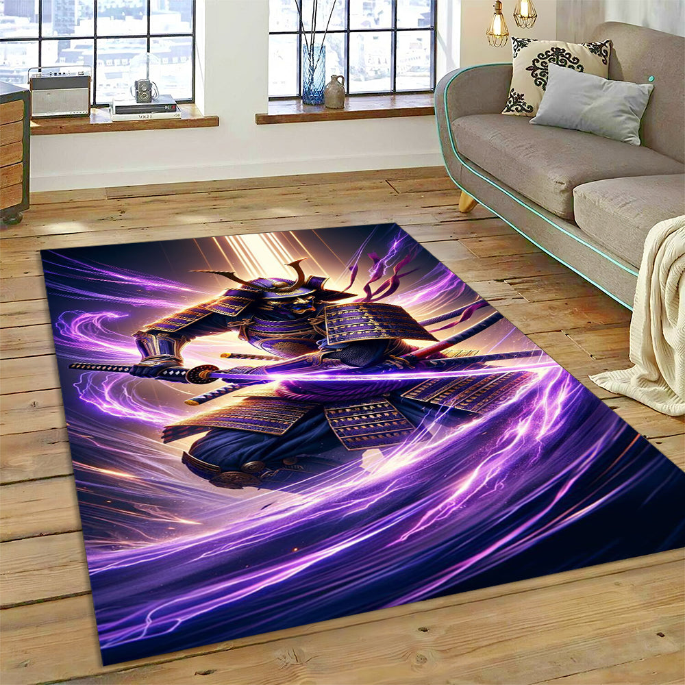 Samurai Thunder Spirit Area Rug