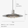 Nordic Layered Chrome LED Pendant Light