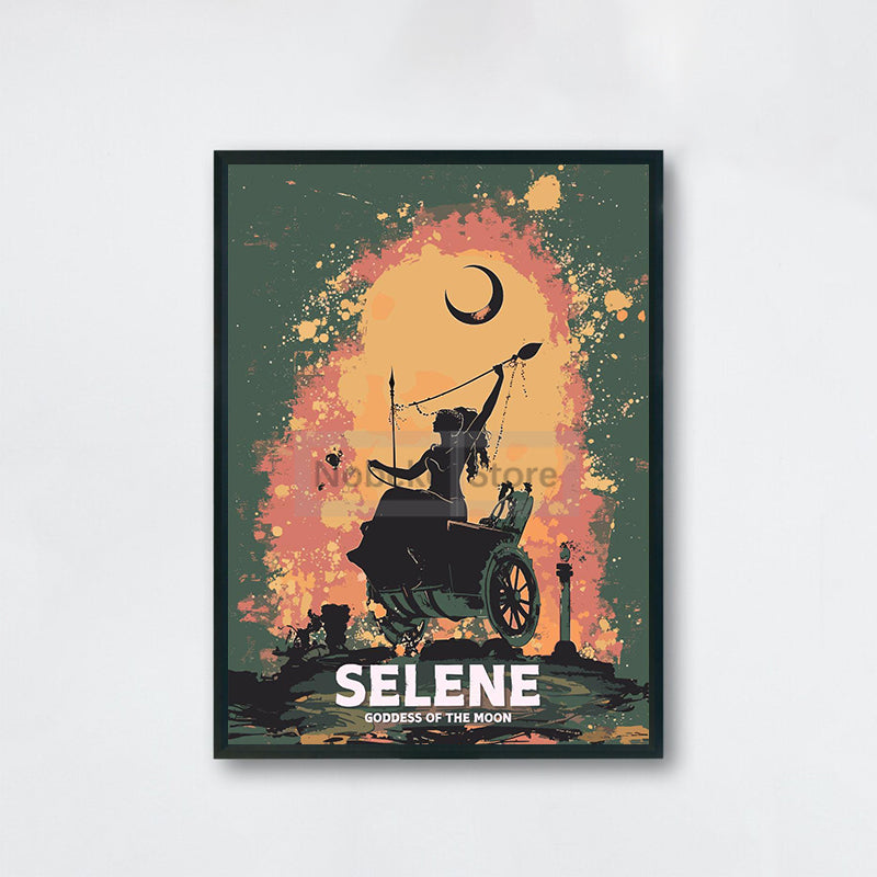 Selene Greek Goddess Canvas