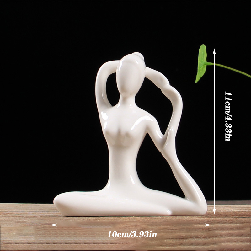 Modern Minimalist Yoga Pose Sculpture