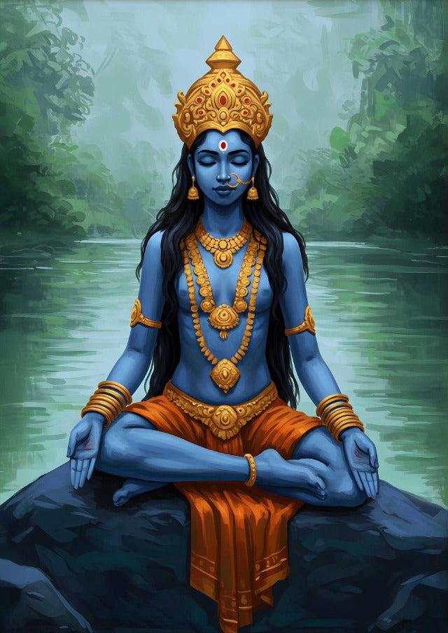 Emerald Stillness Kali Canvas