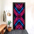 Laser Lock Futuristic 3D Optical Effect Door Sticker