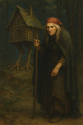 Baba Yaga Slavic Folklore Canvas Wall Art