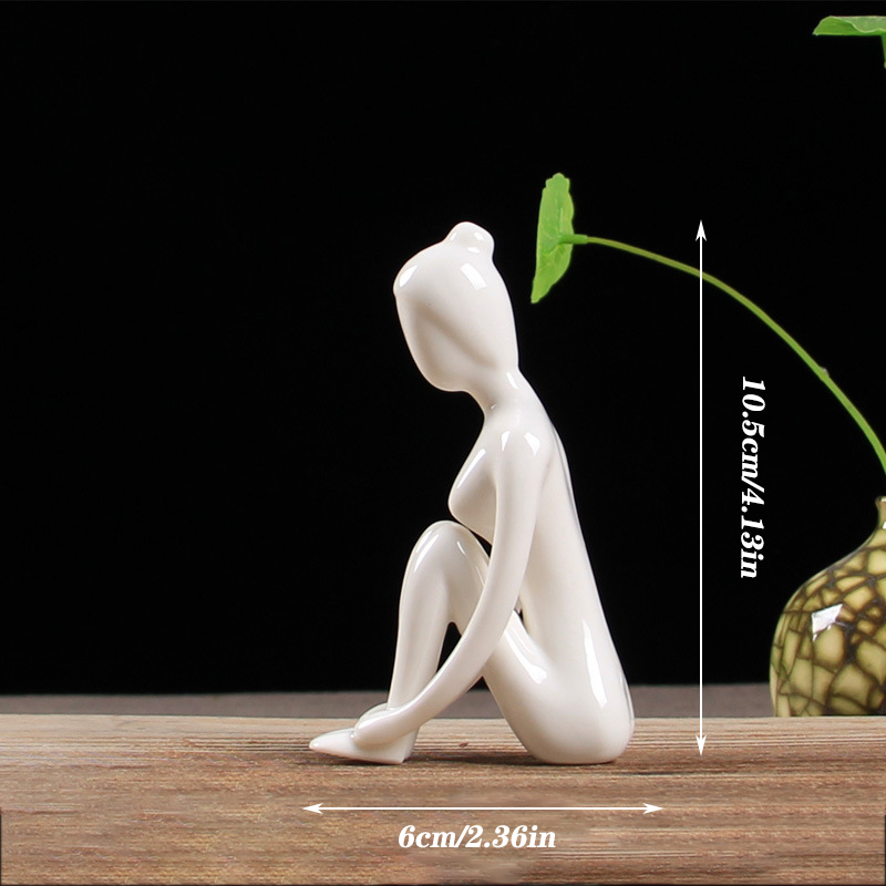 Modern Minimalist Yoga Pose Sculpture