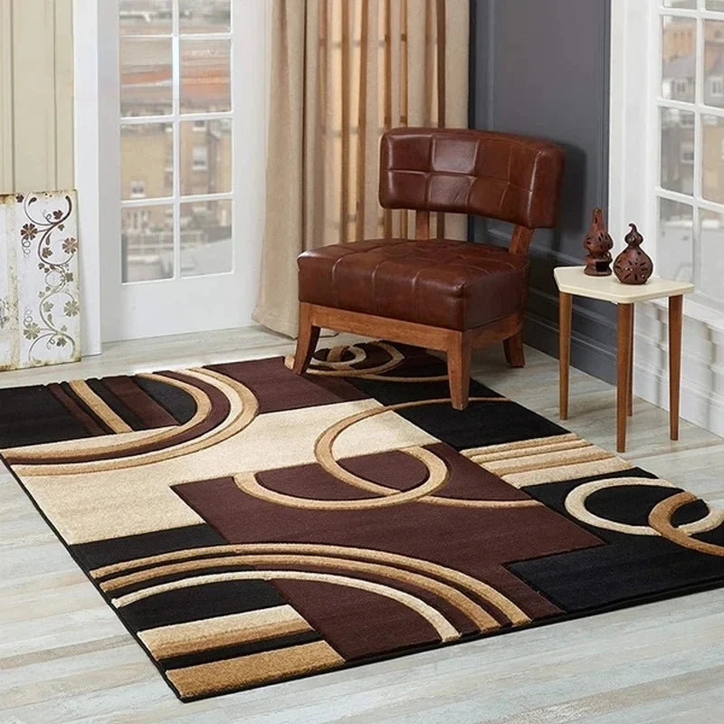 Nordic Arc Area Rug in Mocha