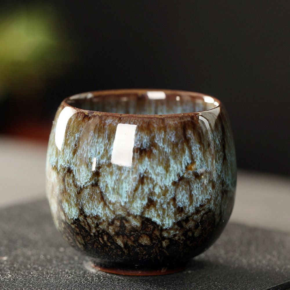 Japanese Kiln Glazed Ceramic Cup