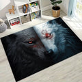 Wolf Shadow and Light Clash Area Rug