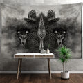 Gungnir Wolves and Ravens Tapestry