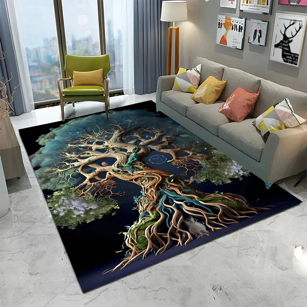 Yggdrasil Floating Isle Area Rug
