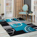Nordic Arc Area Rug in Lagoon