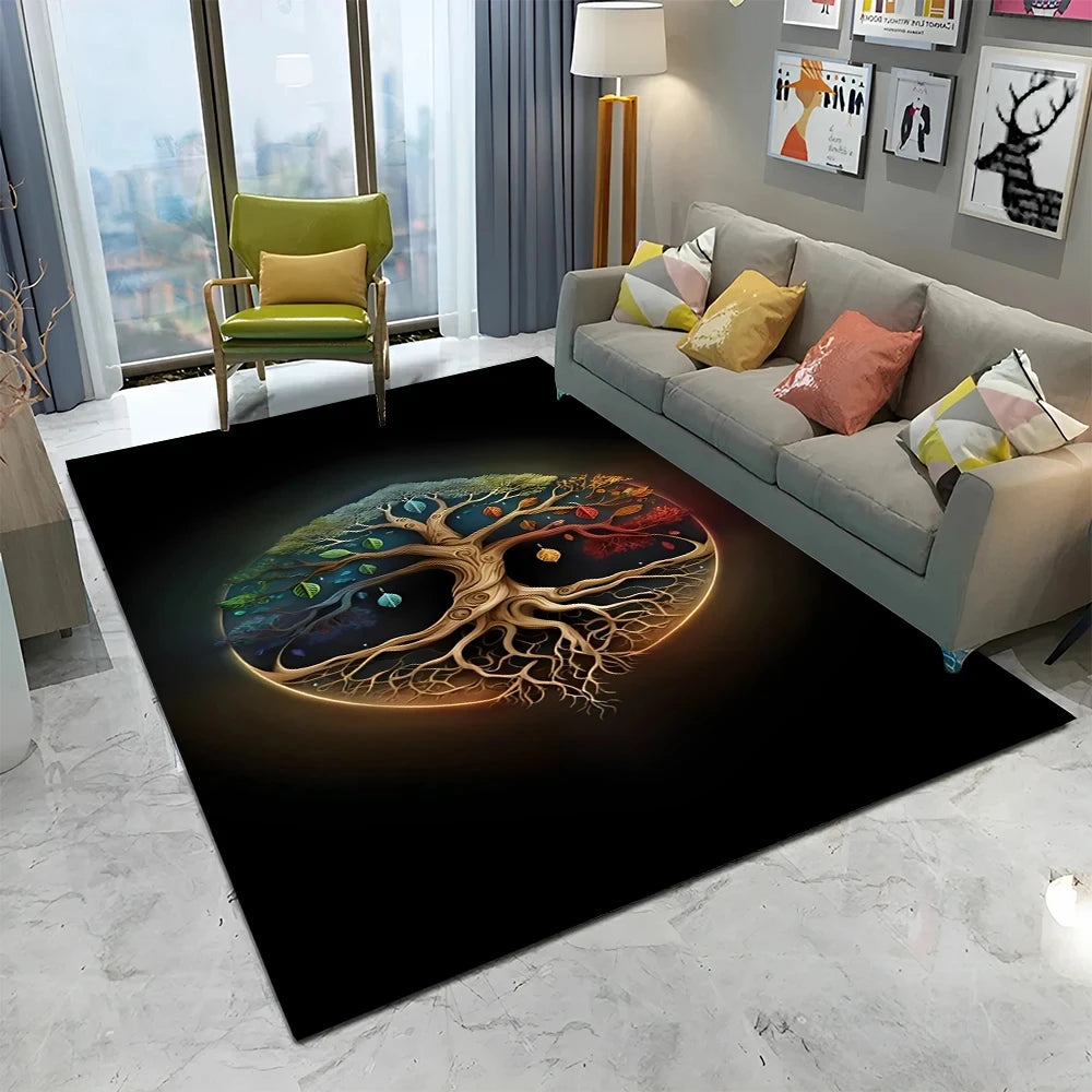 Yggdrasil Fire and Frost Area Rug
