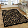 Egyptian Stone Wall Script Area Rug