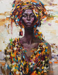 Textured Soul African Woman Canvas