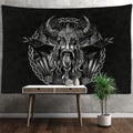 Odin Portrait Ravens Tapestry