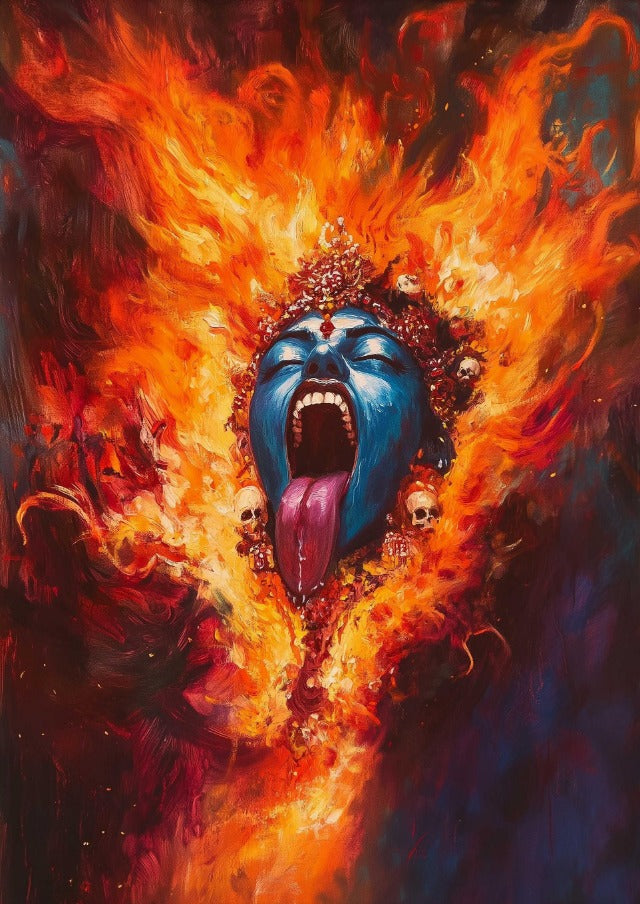 Inferno Wrath Kali Canvas