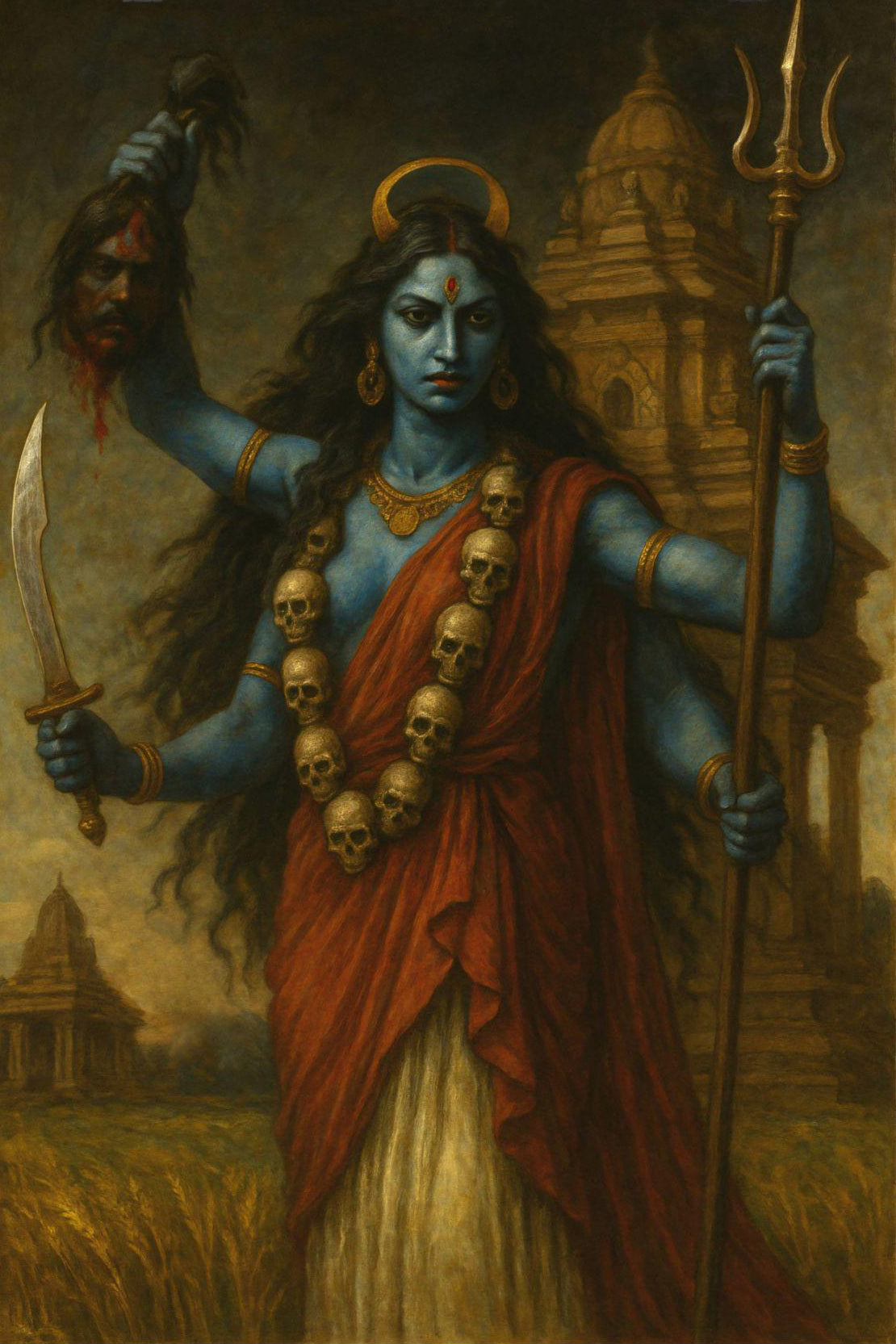 Kali Goddess of Power Canvas Wall Art