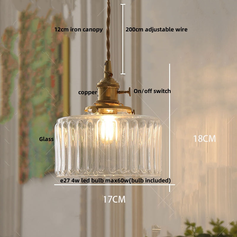 Nordic Crystal Cut Glass LED Pendant Light