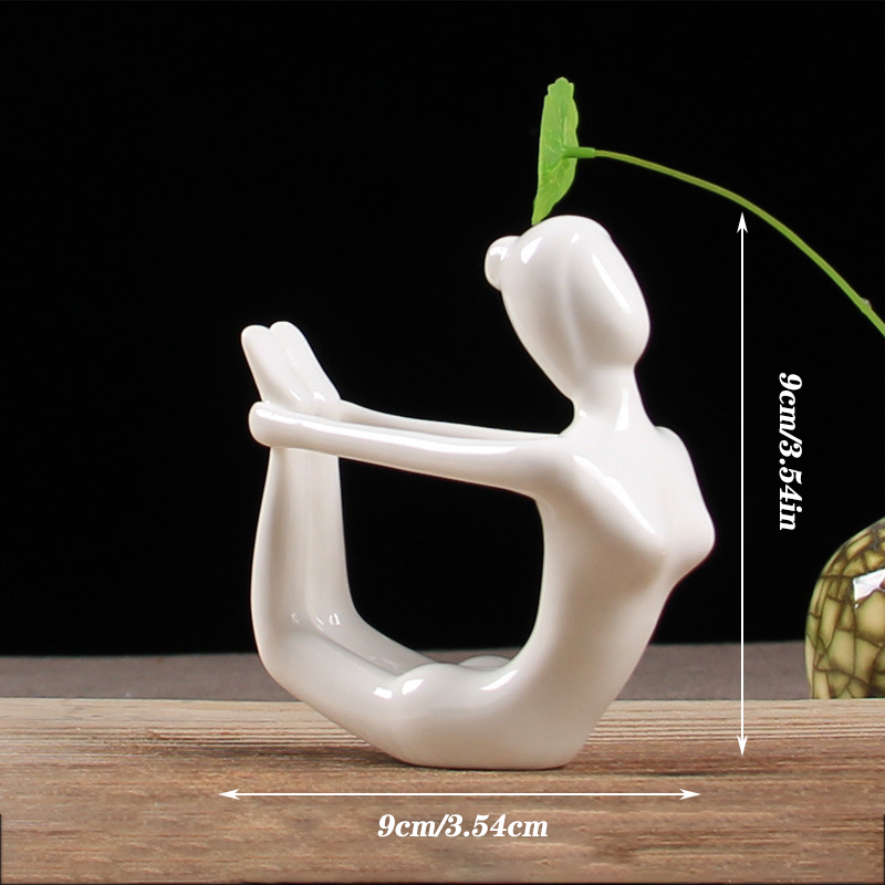 Modern Minimalist Yoga Pose Sculpture