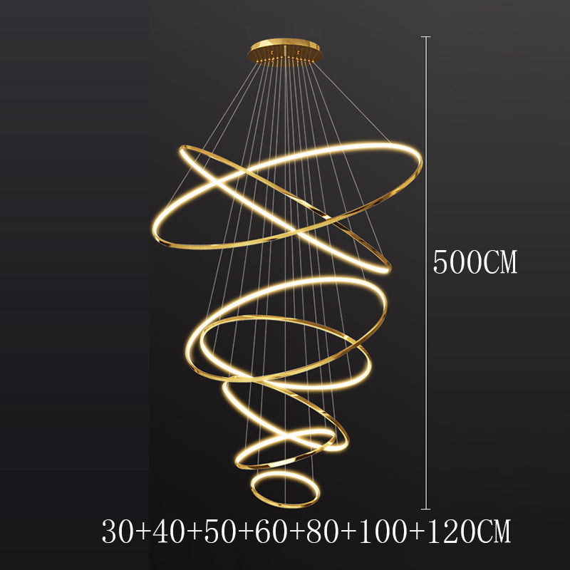 Nordic Grand Spiral LED Chandelier