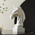 Antique Stallion Head Statue