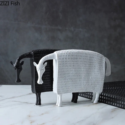 Modern Armored Warhorse Statue