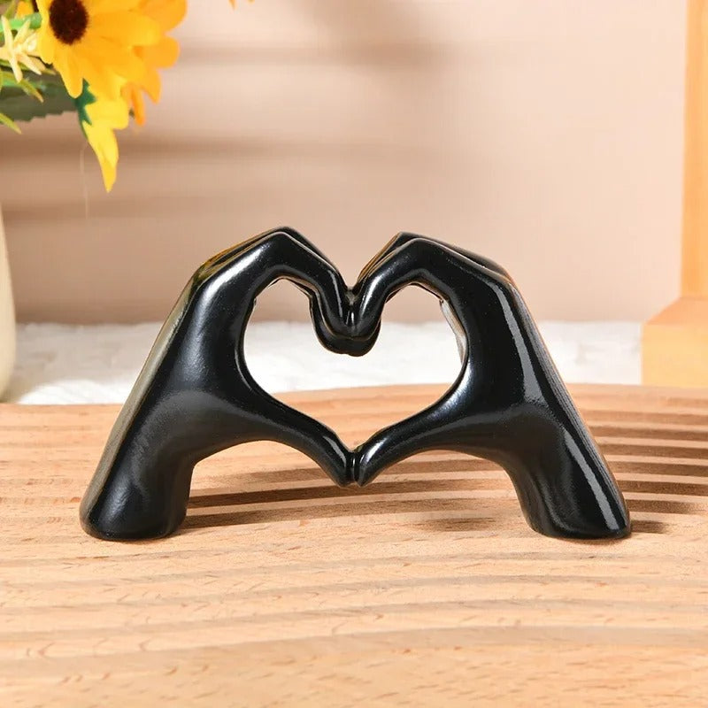 Modern Resin Love Hands Statue