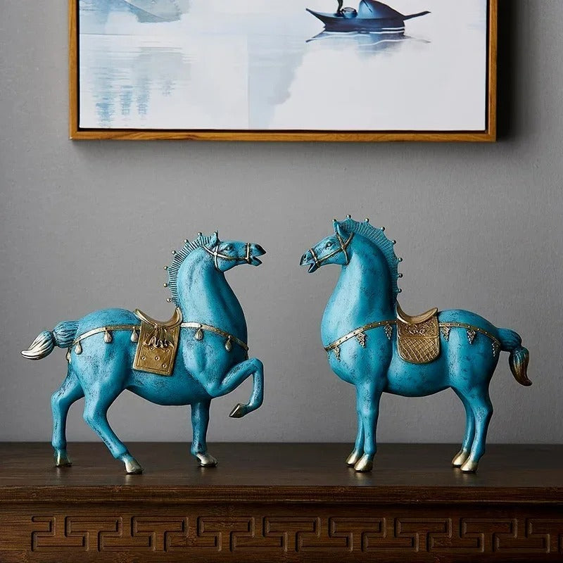 Chinese Style Feng Shui Horse Sculpture