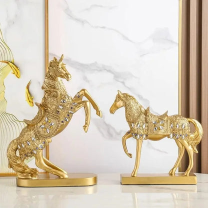 Renaissance Golden Horse Statue