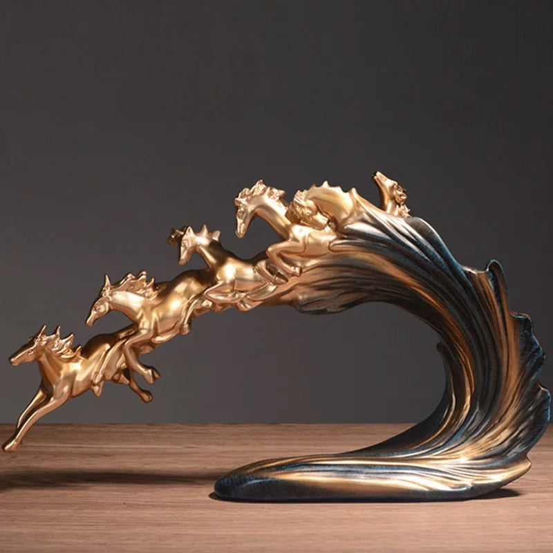 Herd of Horses Sculpture