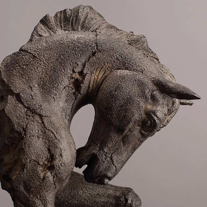 Antique Old Style Horse Statue