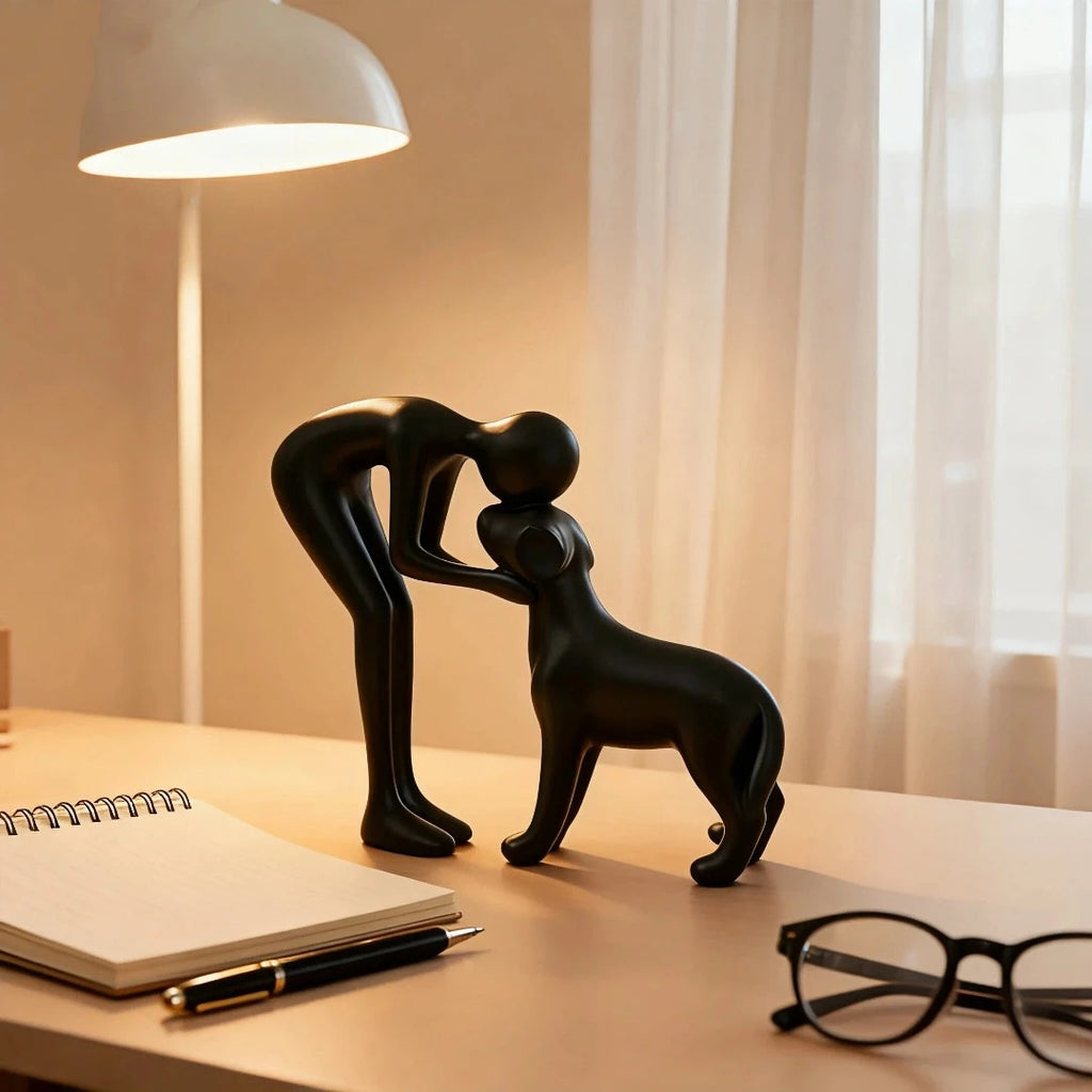 Man & Best Friend Statue