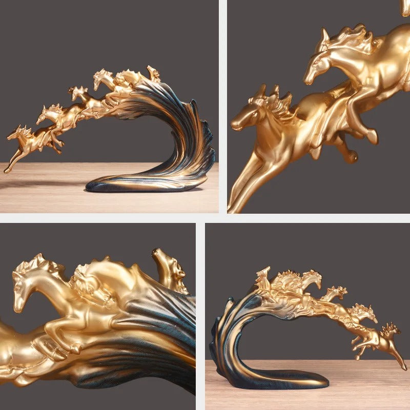 Herd of Horses Sculpture