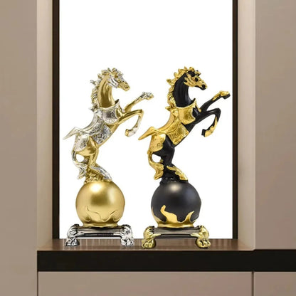 Majestic Pearl Victory Horse Statue