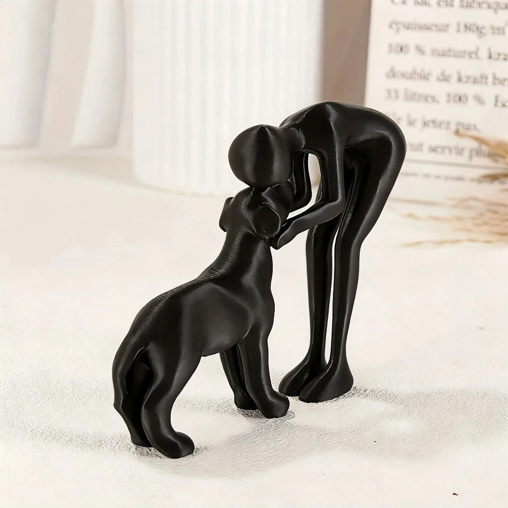 Man & Best Friend Statue