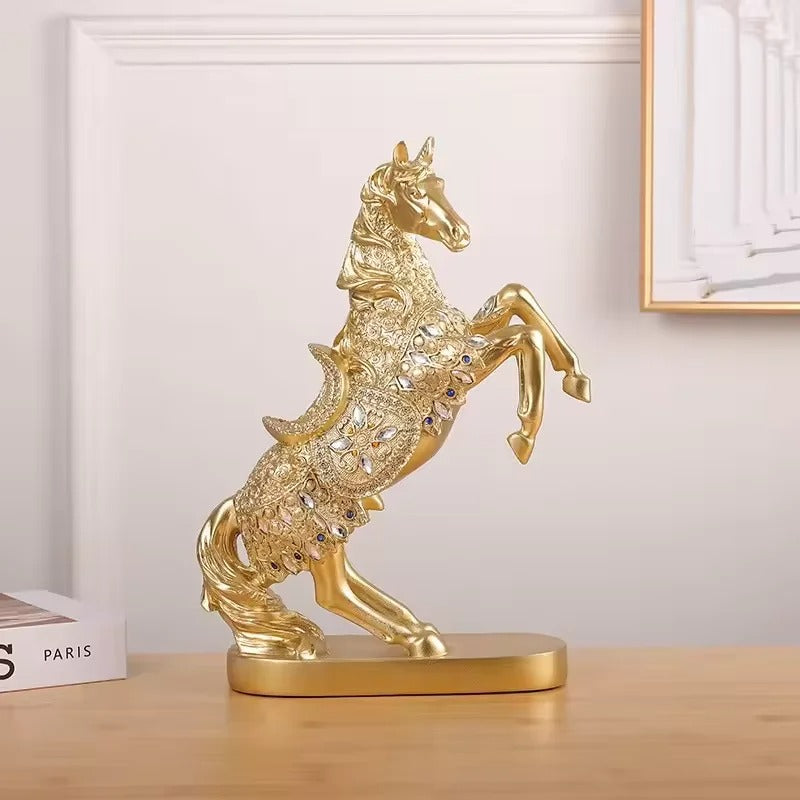 Renaissance Golden Horse Statue