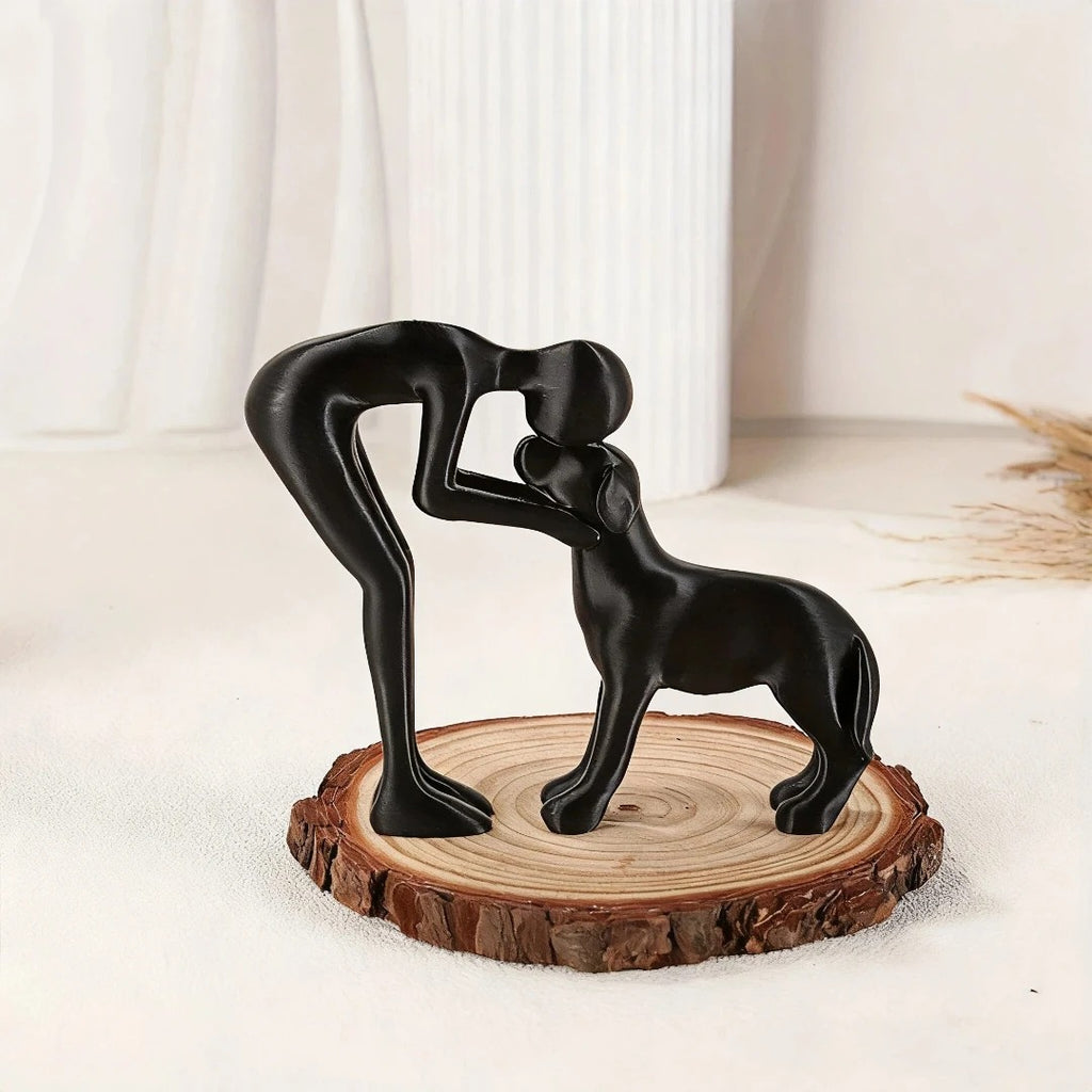 Man & Best Friend Statue