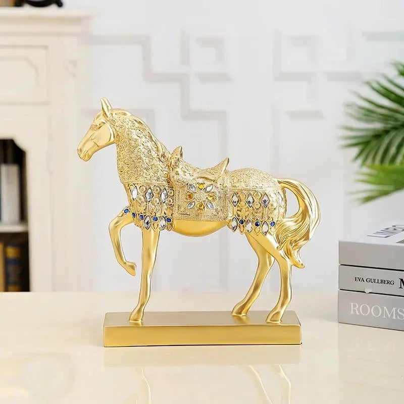 Renaissance Golden Horse Statue