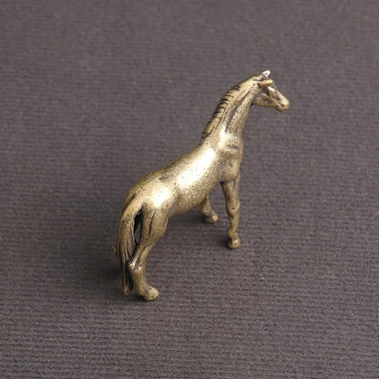 Pure Copper Microcarved Horse Statue