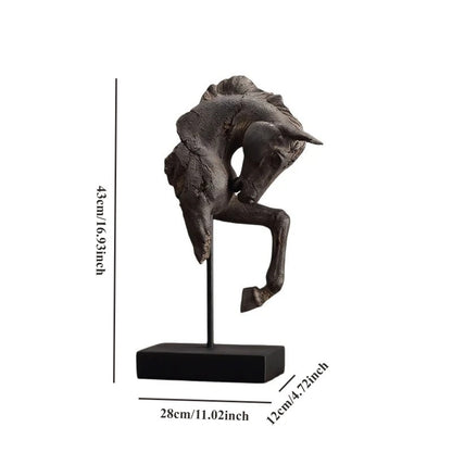 Antique Old Style Horse Statue