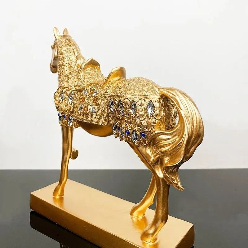 Renaissance Golden Horse Statue