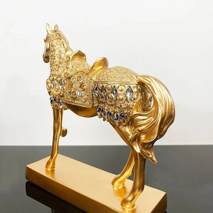 Renaissance Golden Horse Statue
